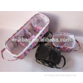 fashional custom small polyester hanging jewelry bags /cosmetic bags with compartments